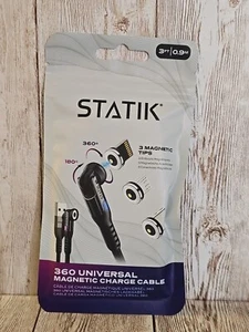 Statik 360 Rotating Magnetic Charging Cable - Magnetic USB C Charging Cable 3... - Picture 1 of 6
