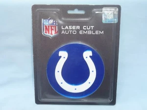 INDIANAPOLIS COLTS Laser Cut AUTO EMBLEM (self adhesive backing) by Rico NIP - Picture 1 of 4