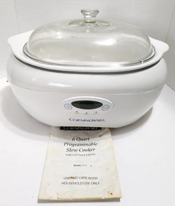 Corning Ware 6 Quart Digital Programmable Slow Cooker SC-6 Crock Pot W/Manual - Picture 1 of 18