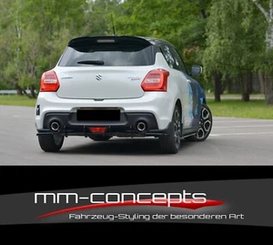 Diffusore coppa attacchi laterali NERO per Suzuki Swift MK6 Sport posteriore Rear Flaps  - Foto 1 di 9
