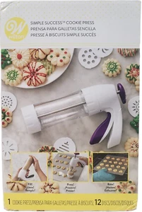 Wilton Plätzchenpresse Simple Success mit 12 Scheiben und Rezept - Bild 1 von 11