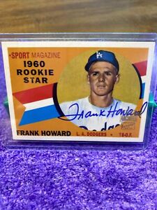 2001 Frank Howard Topps Archives On Card Blue Ink Auto Checkout Other Auctions