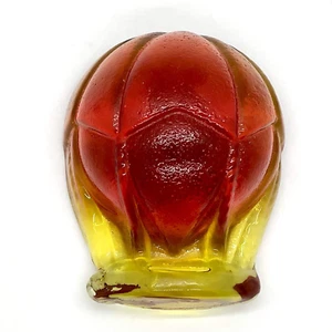 Terra Studios Art Glass Hot Air Balloon Amberina Paperweight Red Orange Yellow - Picture 1 of 12