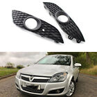 Pair Front Bumper Fog Light Cover Grille For Vauxhall Opel Astra h MK5 2007-2012