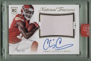 2015 NATIONAL TREASURES CHRIS CONLEY #6/10 ENCASED GOLD RPA ROOKIE PATCH AUTO RC