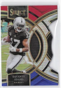 2023 Panini Select Davante Adams #182 Red and Blue Prizms Die-Cut - Picture 1 of 2