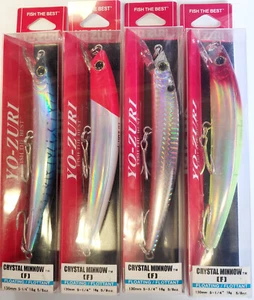 4 x Yo-Zuri Crystal Minnow Floating Lures 13cm SALE - Picture 1 of 2