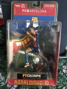 Netcam FT Champs Ronaldinho 6-inch Action Figure home uniform Ver FC Barcelona - Picture 1 of 4