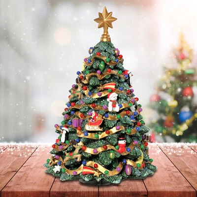 The San Francisco Music Box Company Jingle Bell Rotating Christmas Tree Figurine