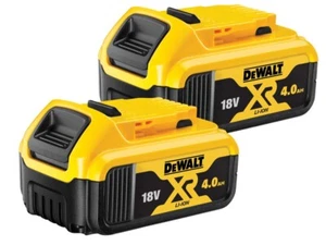 DeWalt 2x- 18v 4.0ah XR Genuine Lithium-ion Batteries - Picture 1 of 5