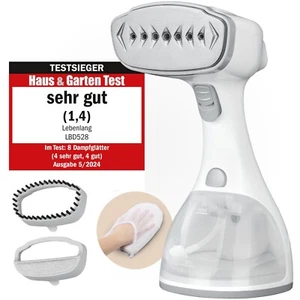 LEBENLANG Dampfglätter Steamer - 1500W & 300ml I Dampf glätter dampfbürste Weiß - Bild 1 von 7