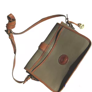 Vintage DOONEY & BOURKE Authentic Genuine Tan Leather Shoulder Bag 1980s Purse - Picture 1 of 11
