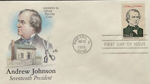 Artcraft 2217 President Andrew Johnson Tennessee AMERPEX 86 Official FDC 