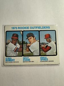 K137,183- 1973 Topps #614 Rookie Outfielders/Al Bumbry RC/Dwight Evans RC/Spikes