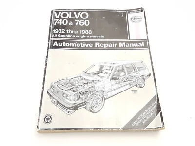 Volvo 740 1982-1988/760 manual del propietario/guía del usuario/libro del operador OEM Foto 1 de 4