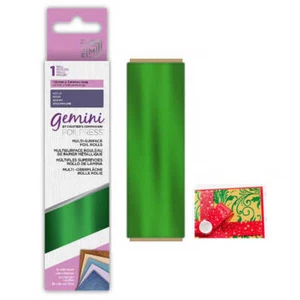 Lámina multi-superficie Gemini - verde HOLLY para prensa de láminas, GoPress y brillo - Imagen 1 de 4