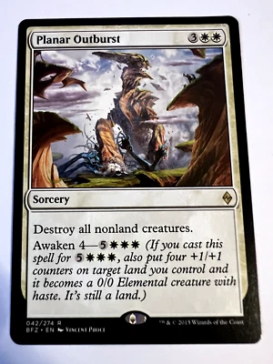 MTG MagicThe Gathering Battle for Zendikar Planar Outburst Rare LP - Image 1 of 2