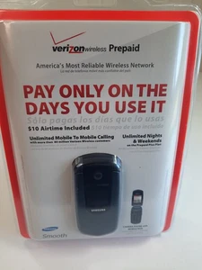 Verizon Prepaid Flip Phone Samsung Smooth New - Picture 1 of 4