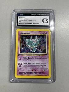 Pokémon Misdreavus Holo 1ª Edición #11 Neo Revelation CGC 9.5 Como Nuevo+ - Imagen 1 de 4