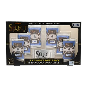2024-25 Panini Select FIFA Soccer Box – 6 Packs + 6 Pandora Parallels - Picture 1 of 5