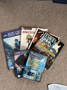 Electric Guitar 3 Magazines And 2 DVD’s Including A Fender Hard Back Book - Picture 1 of 7