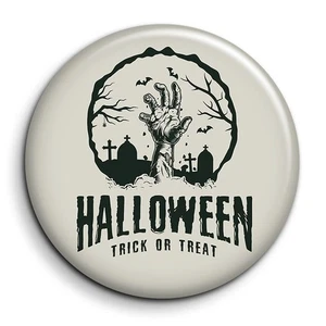 Halloween Trick or Treat - Badge Epingle 38mm Button Pin - Imagen 1 de 5