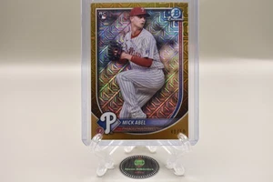 Mick Abel Phillies 2025 Bowman Chrome Gold Mega Refractor /50 Rookie RC #11 - Picture 1 of 2