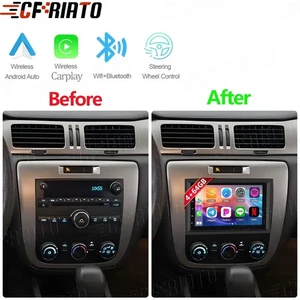 Car Stereo Radio For 2006-2013 Chevrolet Impala Apple Carplay Android Auto GPS - Bild 1 von 19