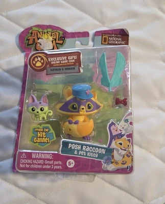 全新 Animal Jam Posh 浣熊与宠物小猫迷你人偶 2 件装 奖金 My Little Pony — 第 1/4 张图片