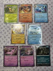 Prismatic Evolutions Costco Cosmos Holo Promo Cards Full Set Of 8 Eeveelutions - Bild 1 von 9