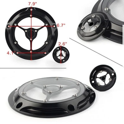 Motor Clarity Derby & Timer Timing Covers Black For Harley Touring 2014-2018 - Image 1 of 4