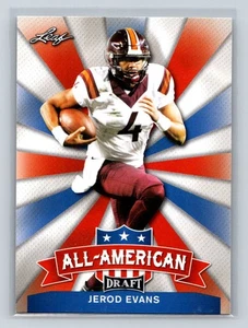Leaf Draft All-American 2017 #AA-12 Jerod Evans Virginia Tech Hokies - Imagen 1 de 2