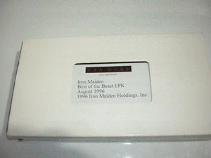 Iron Maiden Promo VHS BEST OF THE BEAST 1996 STEVE HARRIS BLAZE BAYLEY - Imagen 1 de 3