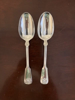 Tiffany & Co Shell and Thread pattern Sterling Silver Place Soup Spoon 7 1/4" - Image 1 of 2
