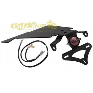 Sottocoda portatarga con faro alluminio nero led per Triumph BONNEVILLE 01-15 - Picture 1 of 4