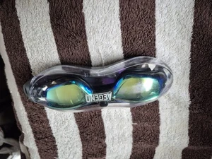 Aegend Polarized Swim Goggles, Swimming Goggles Anti-Glare Mirror Blue - Picture 1 of 6
