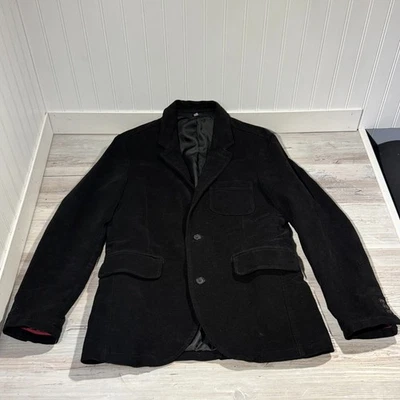 Gap Velvet Blazer Mens Size Small Black 2 Button - Image 1 of 4