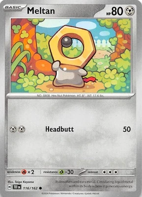 Meltan 116/162 SV05 Temporal Forces Pokemon 007677 - Image 1 of 2