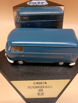 VITESSE CITY SERIES 1/43 DIECAST VOLKSWAGEN  VW BULLI VAN 1955 BLUE CV001A - Image 1 of 4