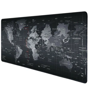 World Map Gaming Mouse Pad Large Mouse Pad Gamer Big Mouse Mat Computer Mousepad - Picture 1 of 8