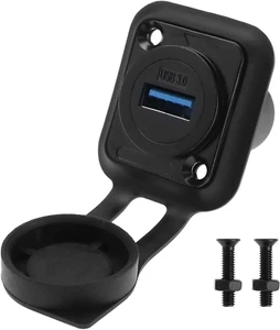 USB 3.0 Panel Mount Connector Socket USB 3.0 Female to Female Coupler Adapter Co - Picture 1 of 7