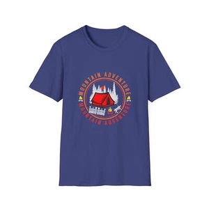 Mountain Adventure Unisex Softstyle Tee, Perfect for Holiday Trip & Summer Camp - Picture 1 of 53