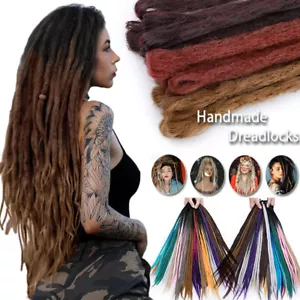 Ombre Dreadlocks Extensions Zöpfe Haarverlängerung Braiding Hair Crochet Hippie - Bild 1 von 28