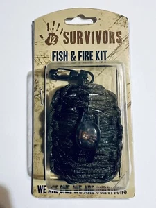 Fish and Fire bugout bag Kit 19 Piece Survival fishing Camping Set fire staring - Picture 1 of 8