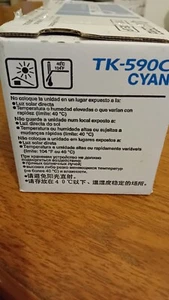 Genuine Kyocera TK-590C Cyan Toner Cartridge, brand new, unused - Picture 1 of 2