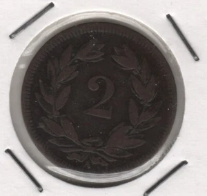 SVIZZERA 2 RAPPEN 1851 #ALB - Imagen 1 de 2