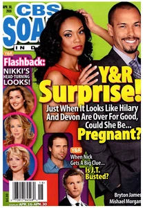 CBS Soaps In Depth Magazine April 30 2018 Mishael Morgan Bryton James - Picture 1 of 4