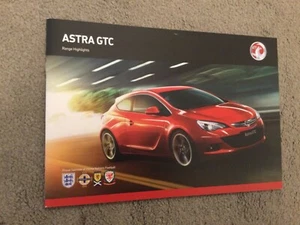 VAUXHALL ASTRA GTC Range Highlights brochure 2011 in VGC - Picture 1 of 2