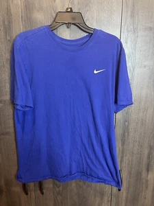 Nike Just Do It Swoosh T-Shirt Erwachsene Large blau sportlicher Schnitt - Bild 1 von 6
