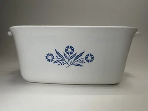 Corning Ware Blue Cornflower Rectangle 1.5 Qt Casserole Dish #P-4-B Vintage - Picture 1 of 11